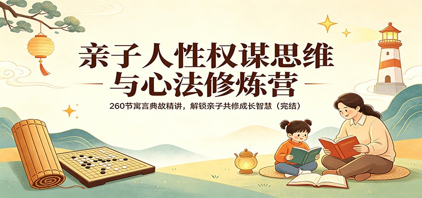亲子人性权谋思维与心法修炼营：260节寓言典故精讲，解锁亲子共修成长智慧(完结) - 觅资源
