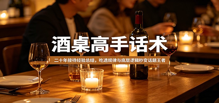 酒桌高手话术：二十年接待经验总结，吃透规律与底层逻辑秒变话题王者 - 觅资源