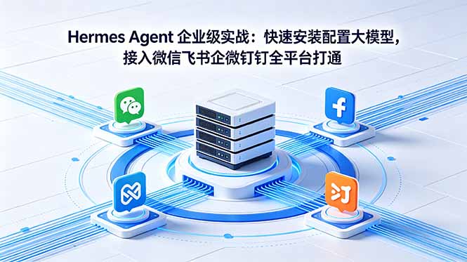 Hermes Agent 企业级实战：快速安装配置大模型，接入微信飞书企微钉钉全平台打通 - 觅资源