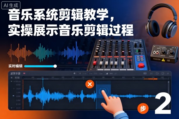 音乐系统剪辑教学，实操展示音乐剪辑过程|YX网创