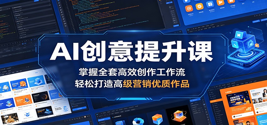 AI创意提升课：掌握全套高效创作工作流，轻松打造高级营销优质作品 - 觅资源
