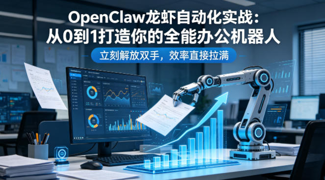 OpenClaw龙虾自动化实战：从0到1打造你的全能办公机器人，立刻解放双手，效率直接拉满 - 觅资源