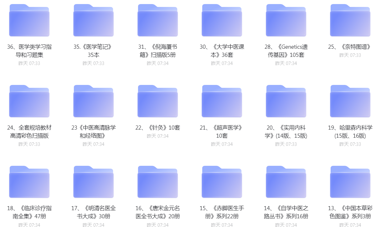 中医学类书籍大全集 无价之宝 - 觅资源