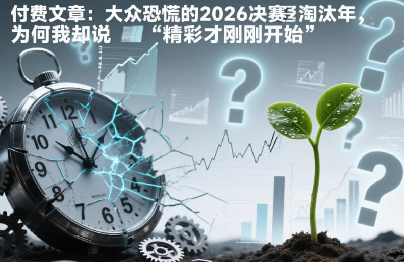 付费文章：大众恐慌的2026决赛淘汰年，为何我却说“精彩才刚刚开始”？|YX网创