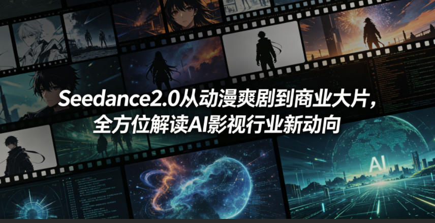 Seedance2.0从动漫爽剧到商业大片，全方位解读AI影视行业新动向 - 觅资源