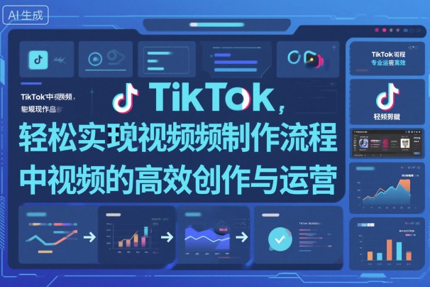 TikTok中视频制做流程，轻松实现Tk中视频的高效创作与运营|YX网创