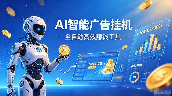 AI智能广告挂G，在家自动賺收益，全程无需人工操作、不用直播、不用拉人【揭秘】 - 觅资源