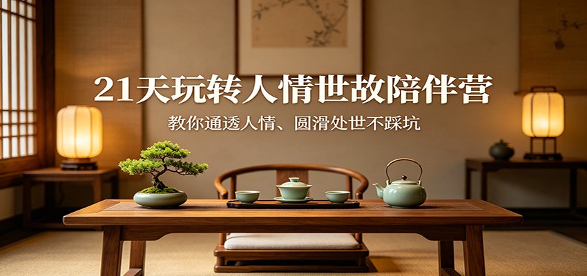 21天玩转人情世故陪伴营：教你通透人情、圆滑处世不踩坑 - 觅资源