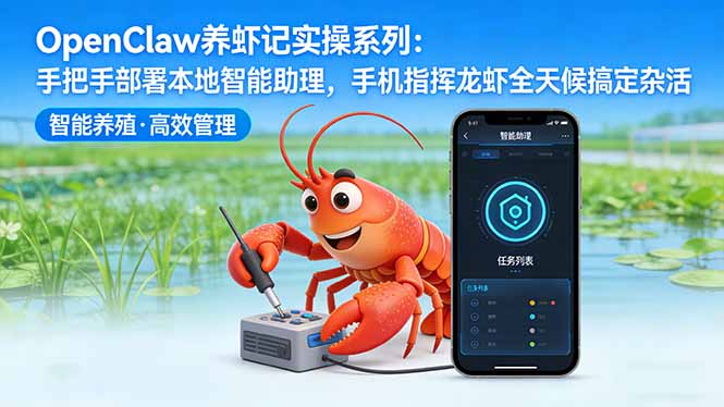 OpenClaw养虾记实操系列-更新：手把手部署本地智能助理，手机指挥龙虾全天候搞定杂活 - 觅资源