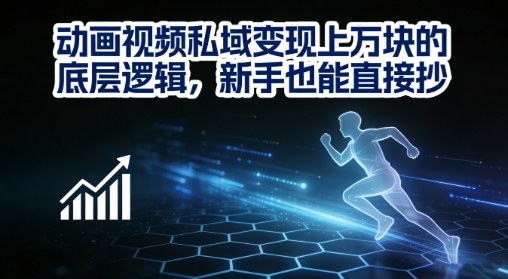 动画视频私域变现上W的底层逻辑，新手也能直接抄|中创学习社