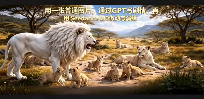 用一张普通图片，通过GPT写剧情，再用Seedance 2.0做动态演绎，居然能生成迪士尼风格搞笑动画 - 觅资源