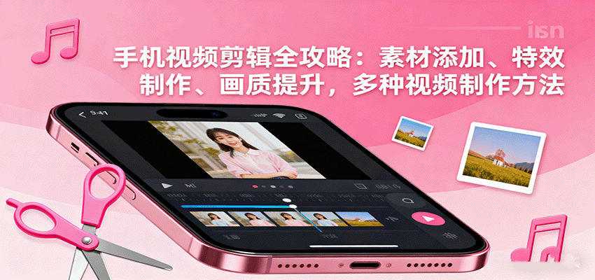 手机视频剪辑全攻略：素材添加、特效制作、画质提升，多种视频制作方法|YX网创
