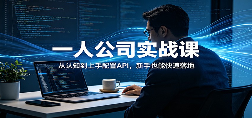 一人公司实战课：从认知到上手配置API，新手也能快速落地 - 觅资源