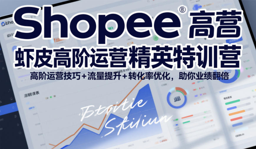 Shopee虾皮高阶运营精英特训营，高阶运营技巧+流量提升+转化率优化，助你业绩翻倍(更新26年5月) - 觅资源