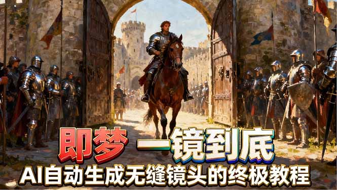 即梦AI一镜到底终极教程，智能补帧+运镜技巧，AI自动生成无缝丝滑长镜头高效出片 - 觅资源