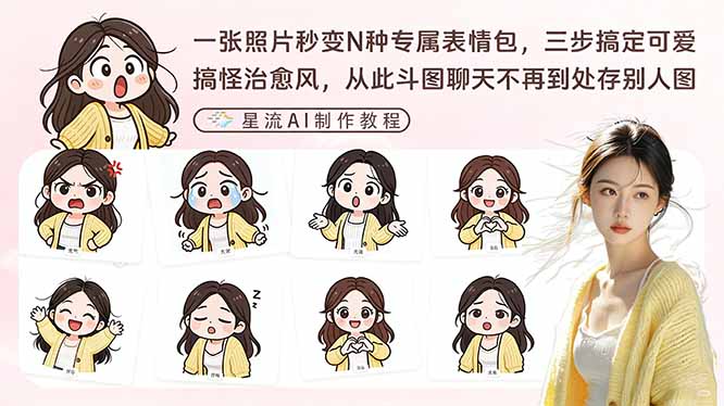 一张照片秒变N种专属表情包，三步搞定可爱搞怪治愈风，从此斗图聊天不再到处存别人图|中创学习社