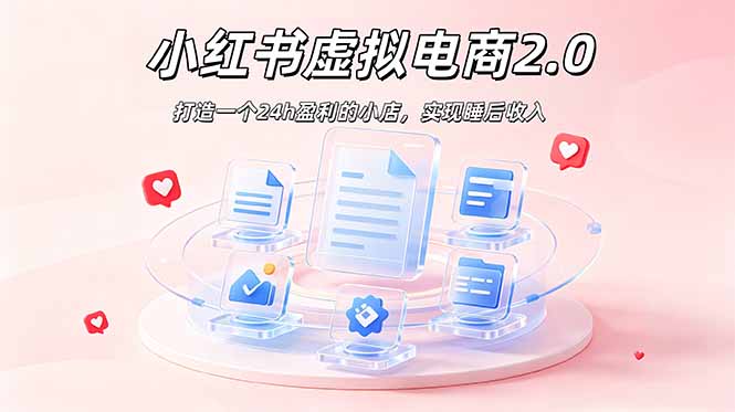 2026 年最强风口掘金项目：AI小红书虚拟电商，布局搜索流量，每日躺赚500+ - 觅资源