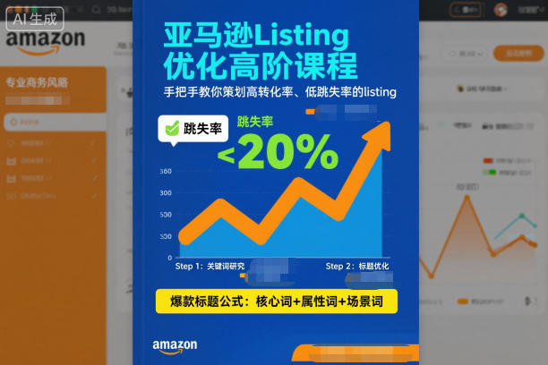 亚马逊Listing优化高阶课程，手把手教你策划高转化率、低跳失率的listing|YX网创
