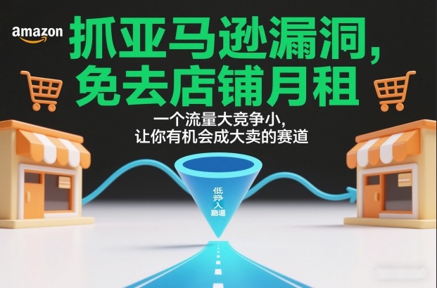 抓亚马逊漏洞，免去店铺月租，一个流量大竞争小，让你有机会成大卖的赛道|YX网创