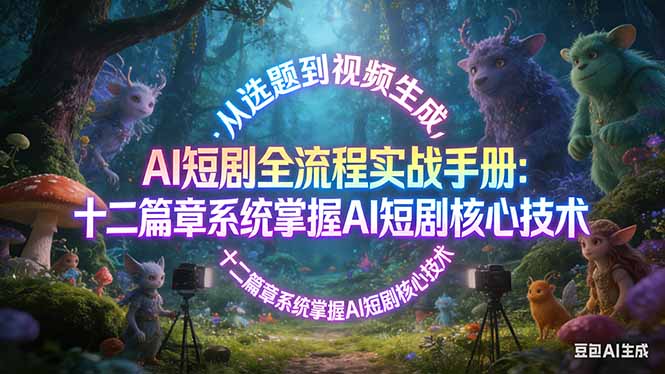 AI 短剧全流程实战手册：从选题到视频生成，十二篇章系统掌握 AI 短剧核心技术 - 觅资源