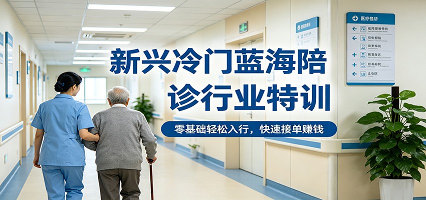 新兴冷门蓝海陪诊行业特训，零基础轻松入行，快速接单赚钱 - 觅资源