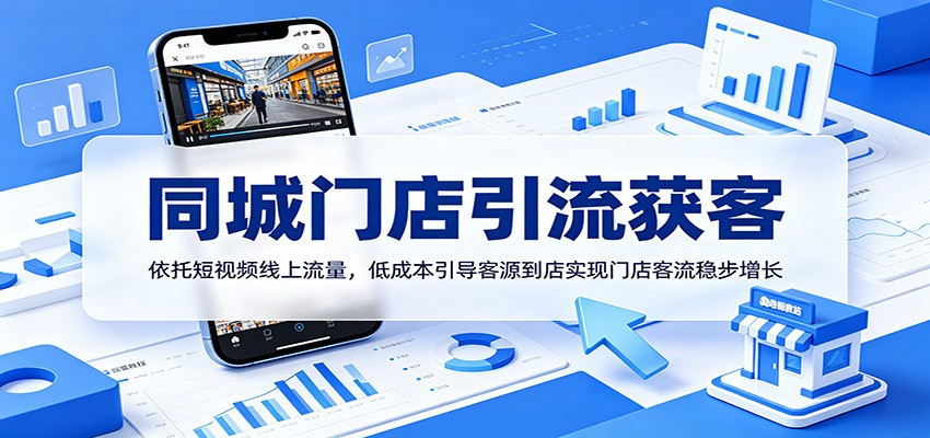 同城门店引流获客：依托短视频线上流量，低成本引导客源到店实现门店客流稳步增长 - 觅资源